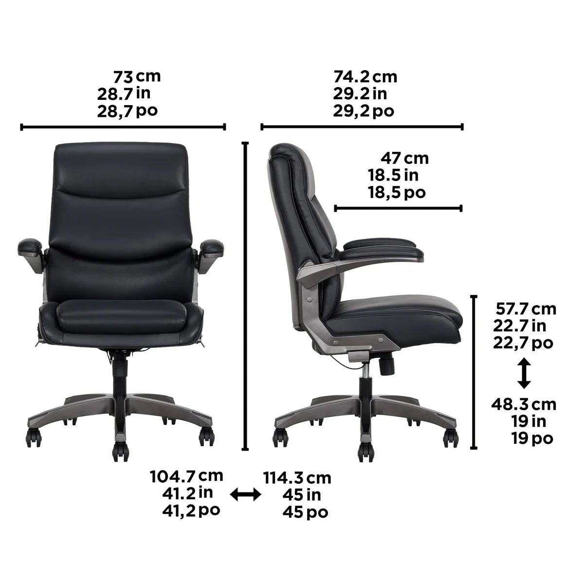 La-Z-Boy Manager Chair with Flip-Up Arms