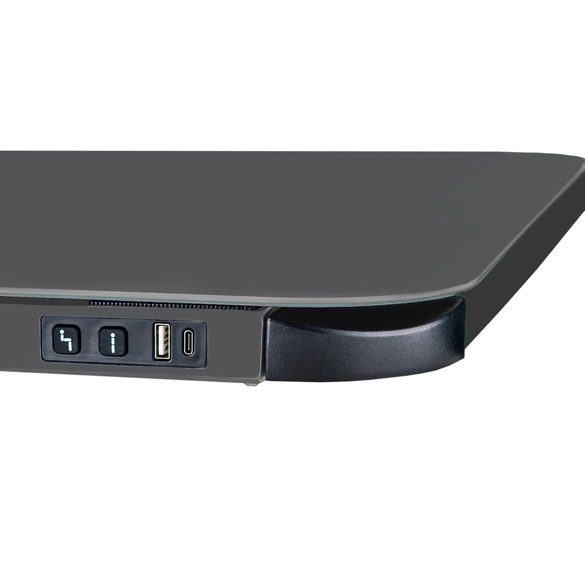 Motionwise 121.9 cm x 60.9 cm (48 in. x 24 in.) Glass Top Height-adjustable Desk