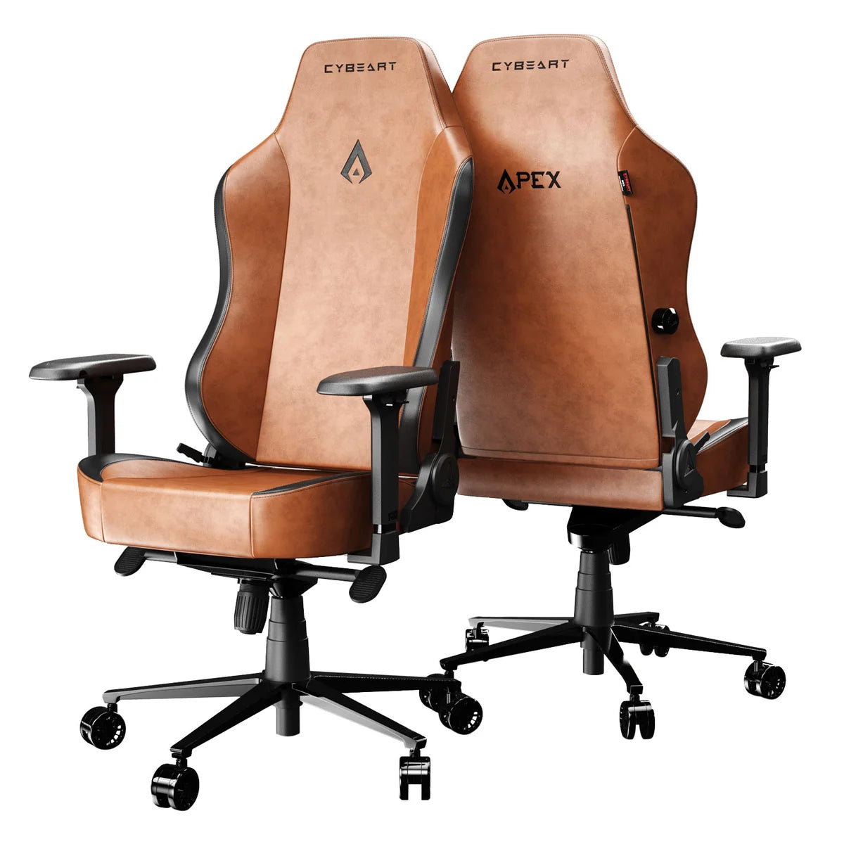 Cybeart Vintage Gaming Chair, Brown