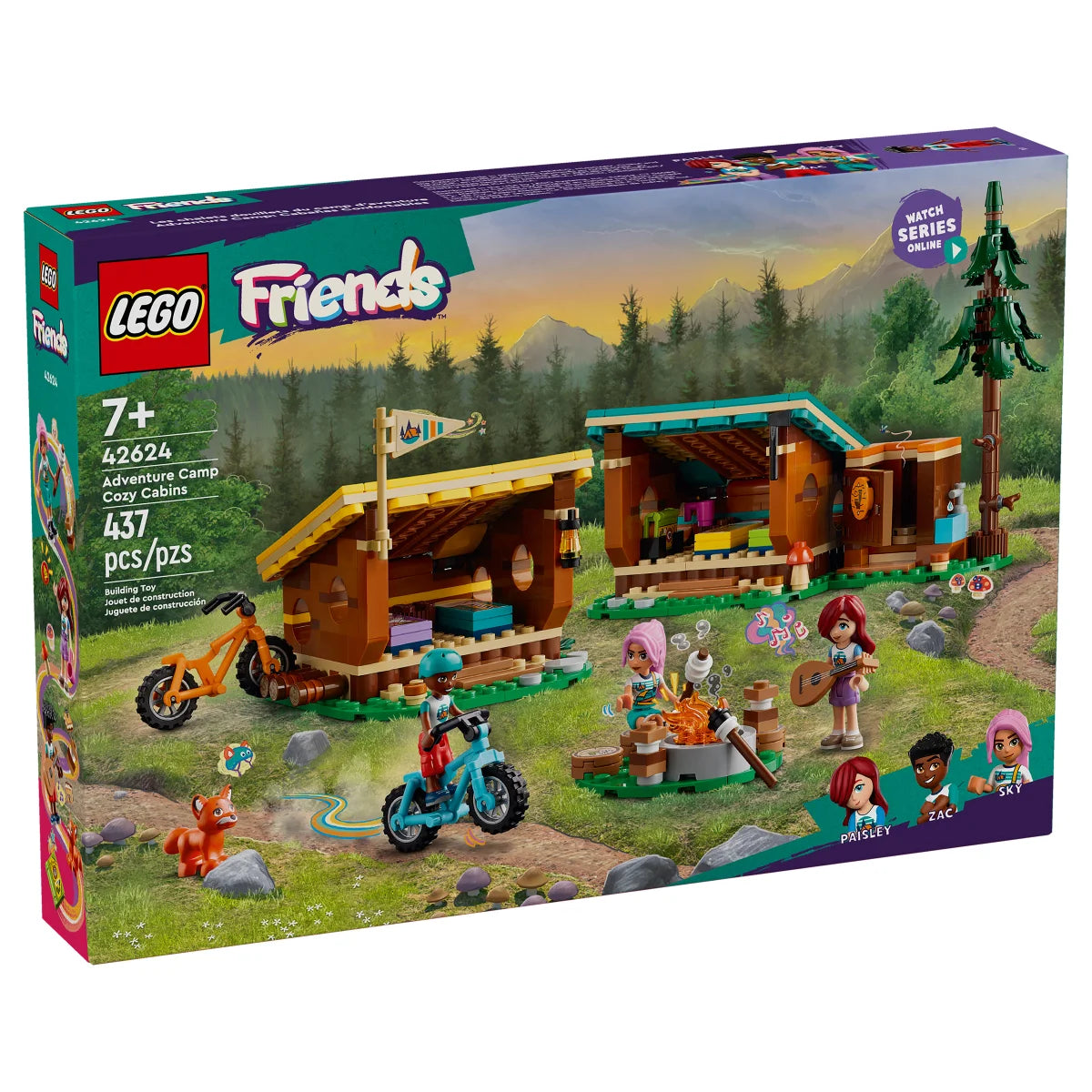 LEGO Friends Adventure Camp Cozy Cabins Camping 42624