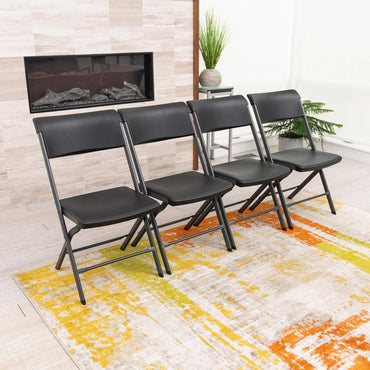 Lifetime Bypass Commercial Folding Chairs, 4-pack