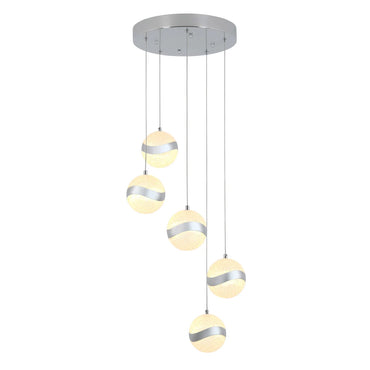 Artika 5-Light Wavey LED Pendant