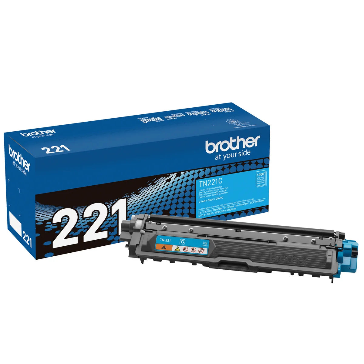 Cartouche de toner cyan Brother TN-221C