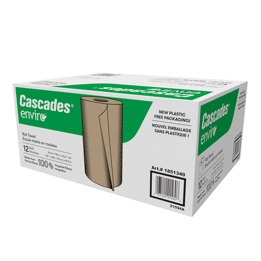 Cascades Enviro Hand Paper Towel Roll, 12-pack