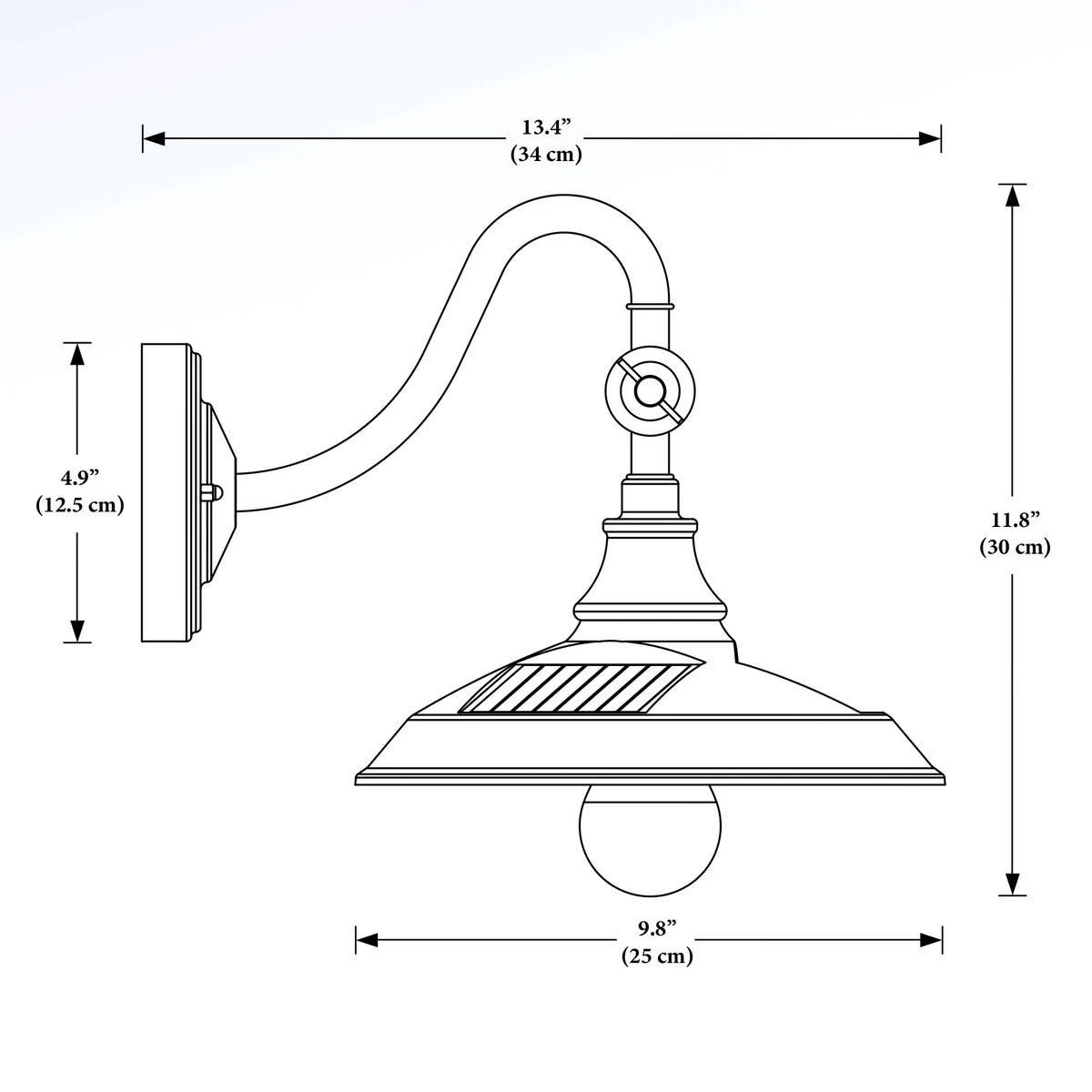 Lampe de grange à énergie solaire Classy Caps