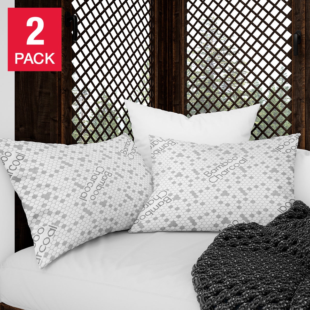 Oreillers en charbon de bois Cotton House