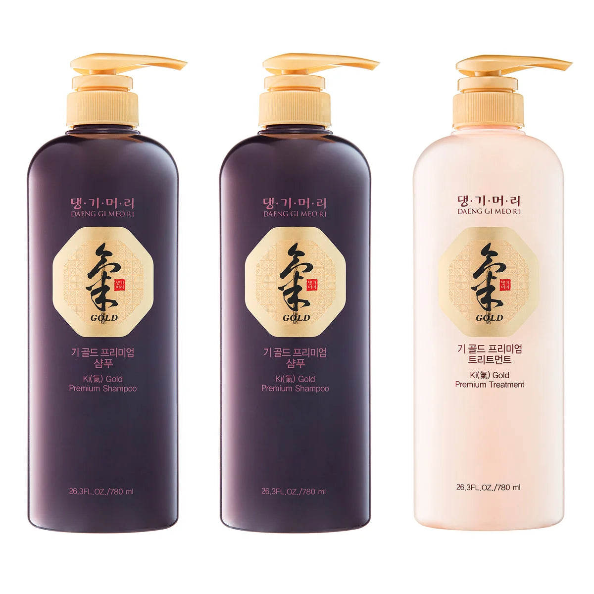 Trio de soins capillaires premium Daeng Gi Meo Ri Ki Gold