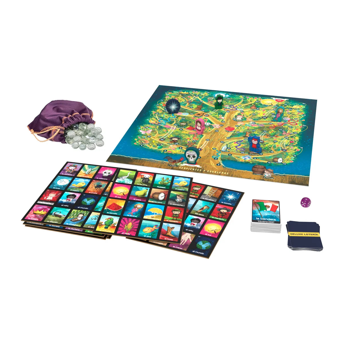 Loterie de luxe et jeu de serpents et échelles