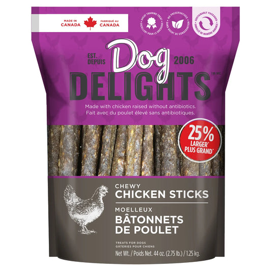 Dog Delights Chicken Sticks Dog Treats, 1.25 kg (2.7 lb.)