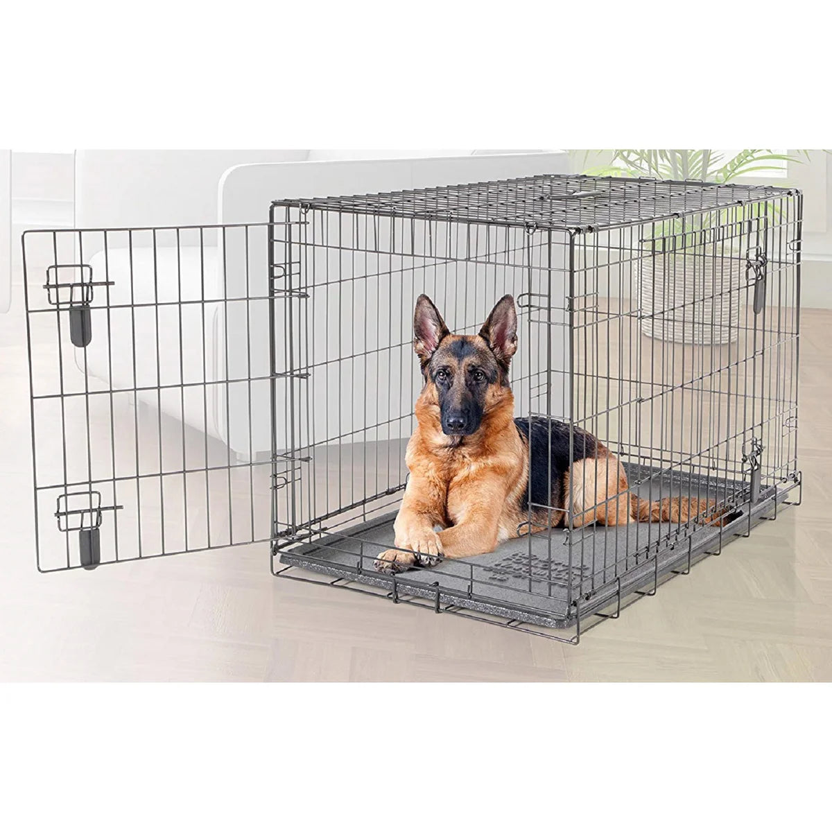 Cage grillagée à double porte pour chien Dogit