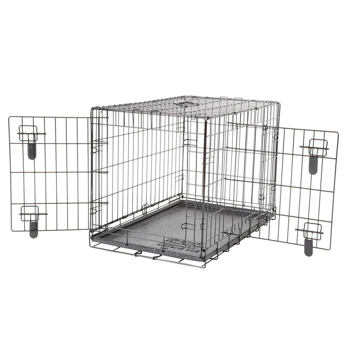 Cage grillagée à double porte pour chien Dogit