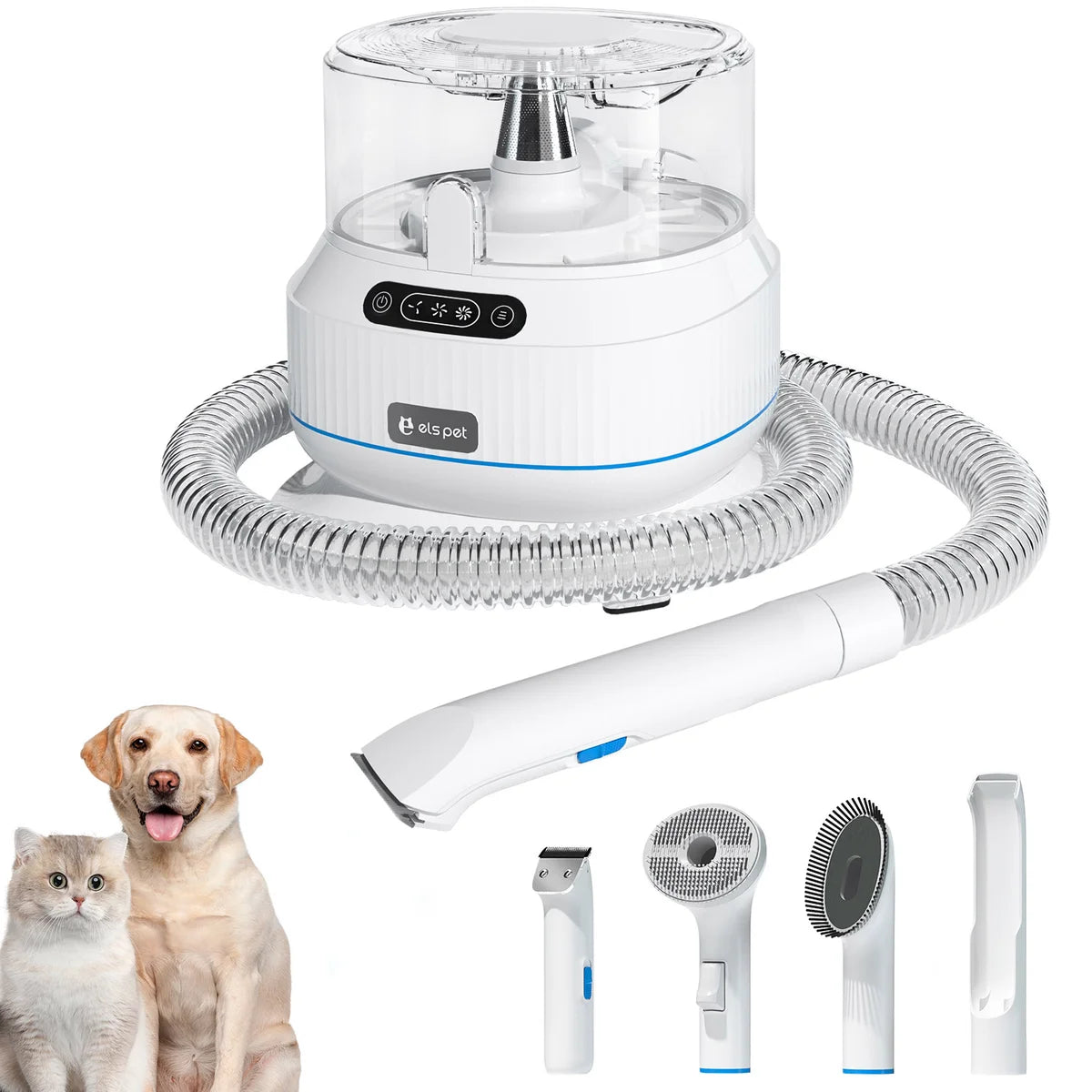 Kit d'aspirateur de toilettage pour animaux ELS