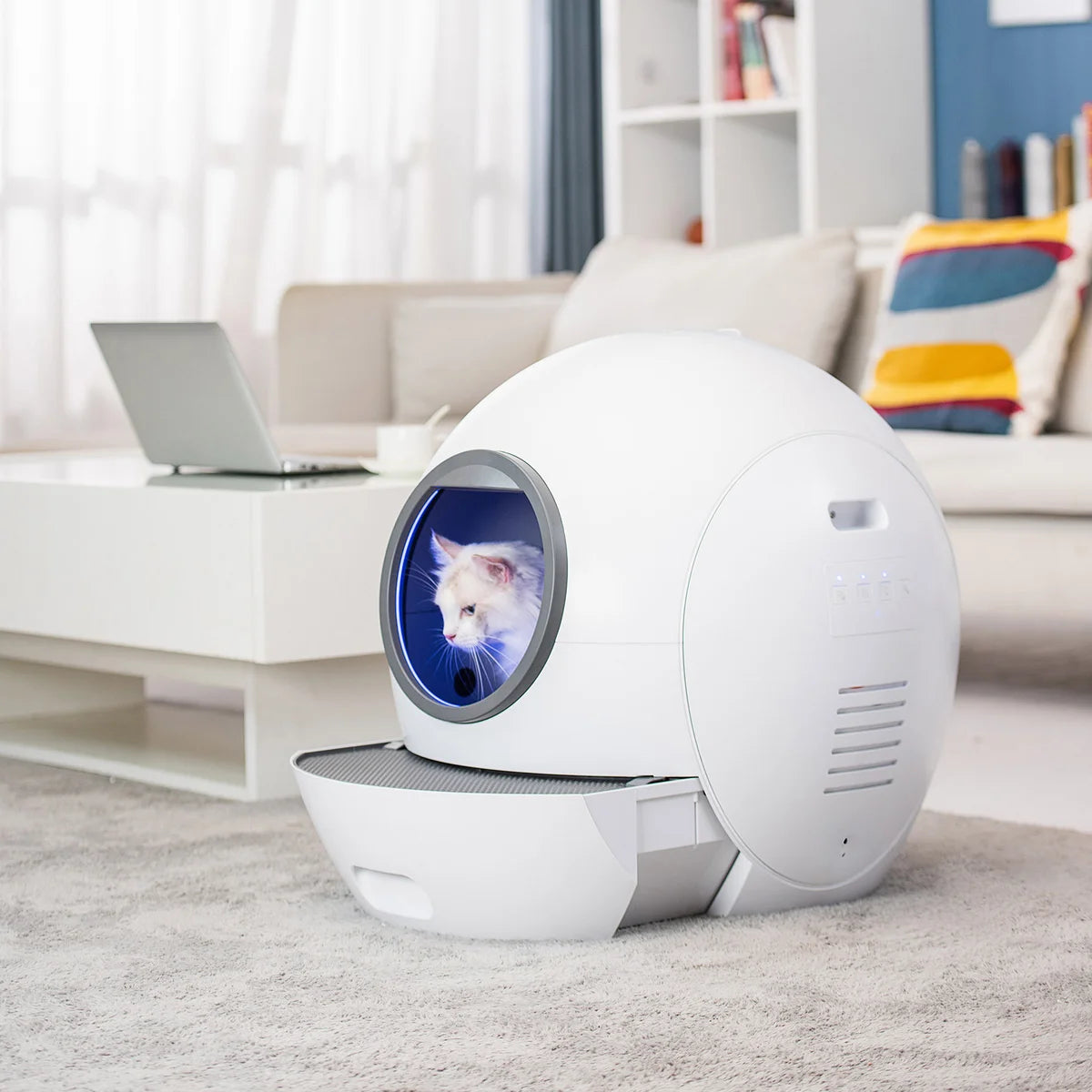 Bac à litière autonettoyant intelligent pour chat ELS Pet