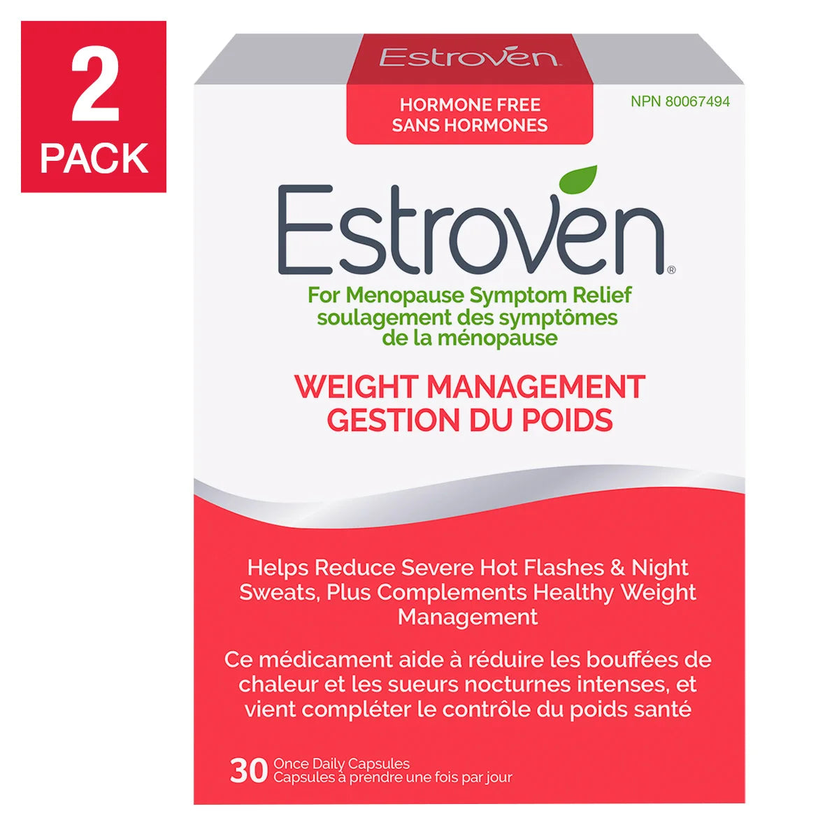 Estroven Gestion du poids, 2 x 30 capsules