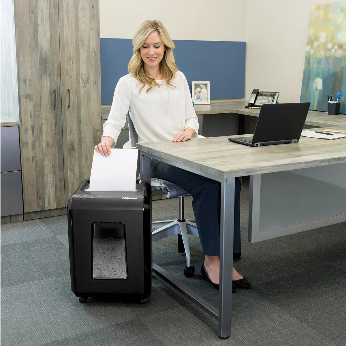 Destructeur de documents à coupe croisée Fellowes Powershred 1800C