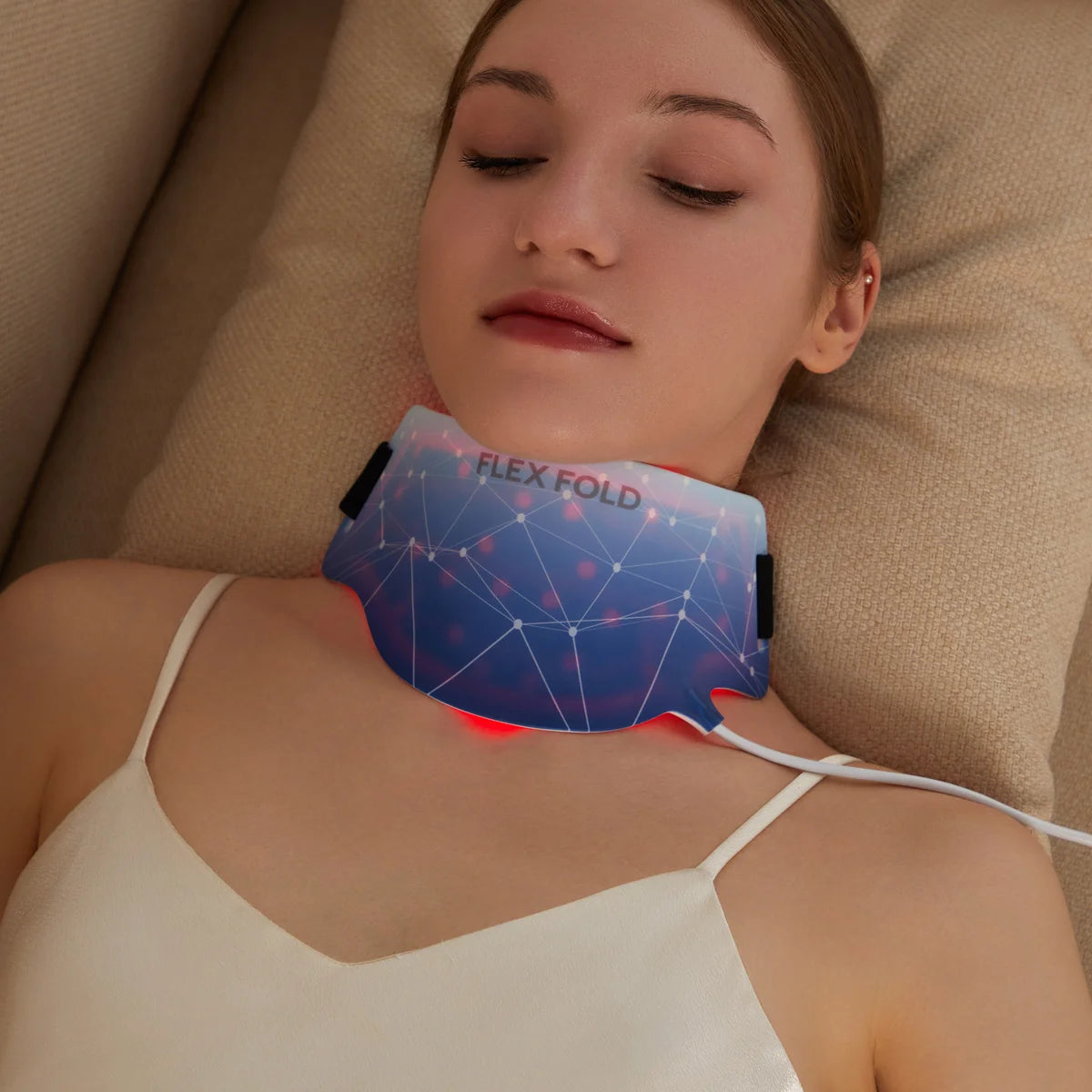 Appareil de thérapie cervicale à technologie de lumière LED Flex Fold