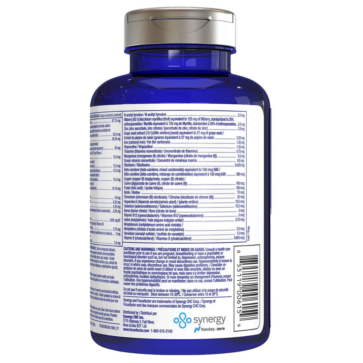 Focus Factor Nutrition pour le cerveau - 150 comprimés