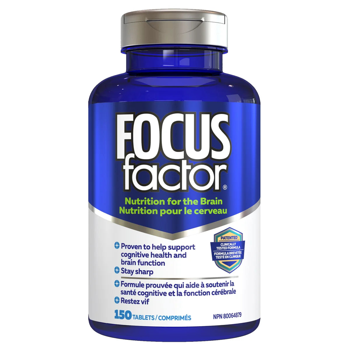 Focus Factor Nutrition pour le cerveau - 150 comprimés