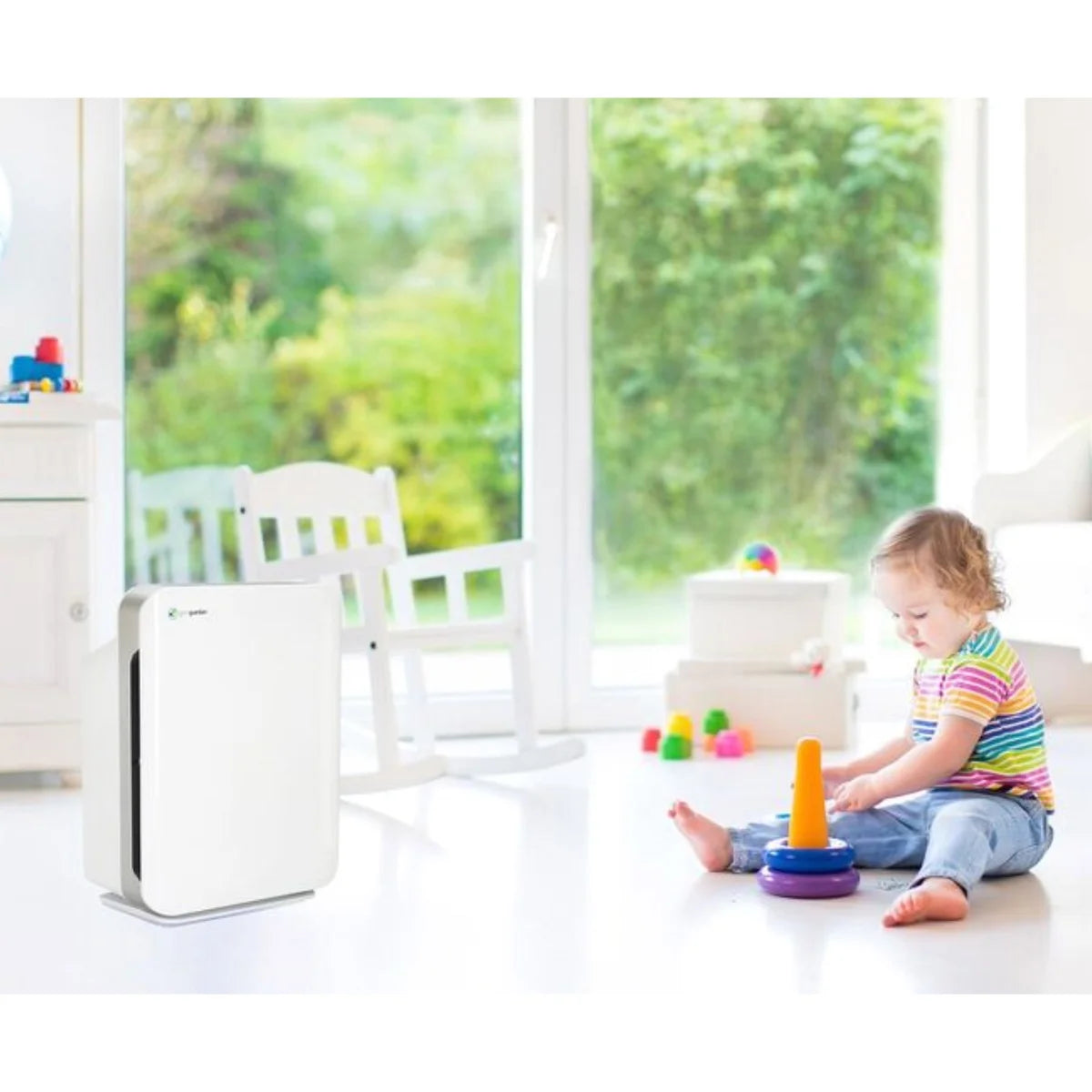 GermGuardian True HEPA Ultra-quiet Air Purifier Console with Bonus Filter