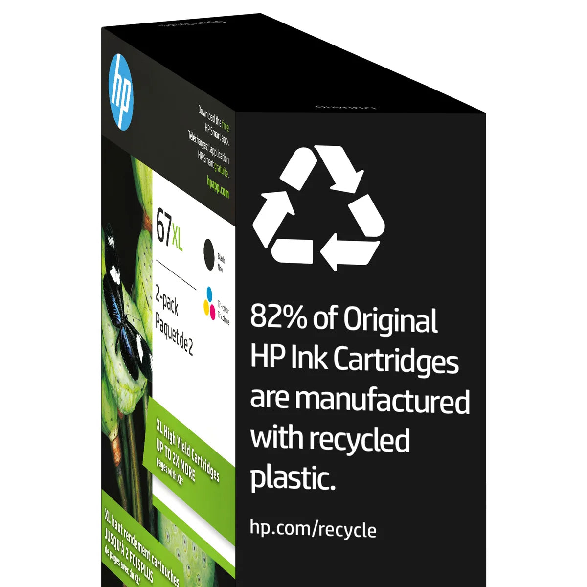HP 67XL Black and Tri-colour High Yield Original Ink Cartridges (3YP31BN) Combo-pack