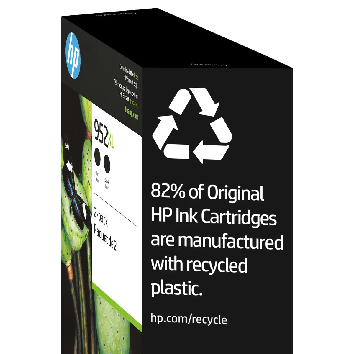HP 952XL Black High Yield Original Ink Cartridges (N9K29BN) 2-pack