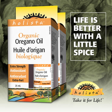 Holista Organic Oregano Oil 80% Carvacrol – 2 x 25 ml