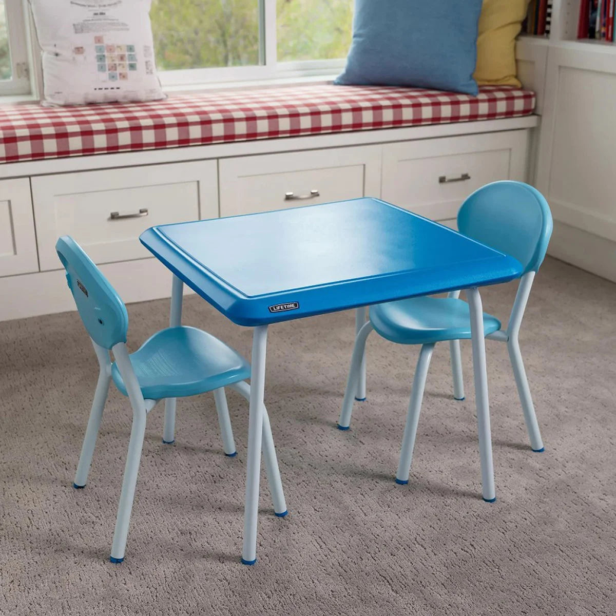 Ensemble table carrée et 2 chaises pour enfants Lifetime Essential