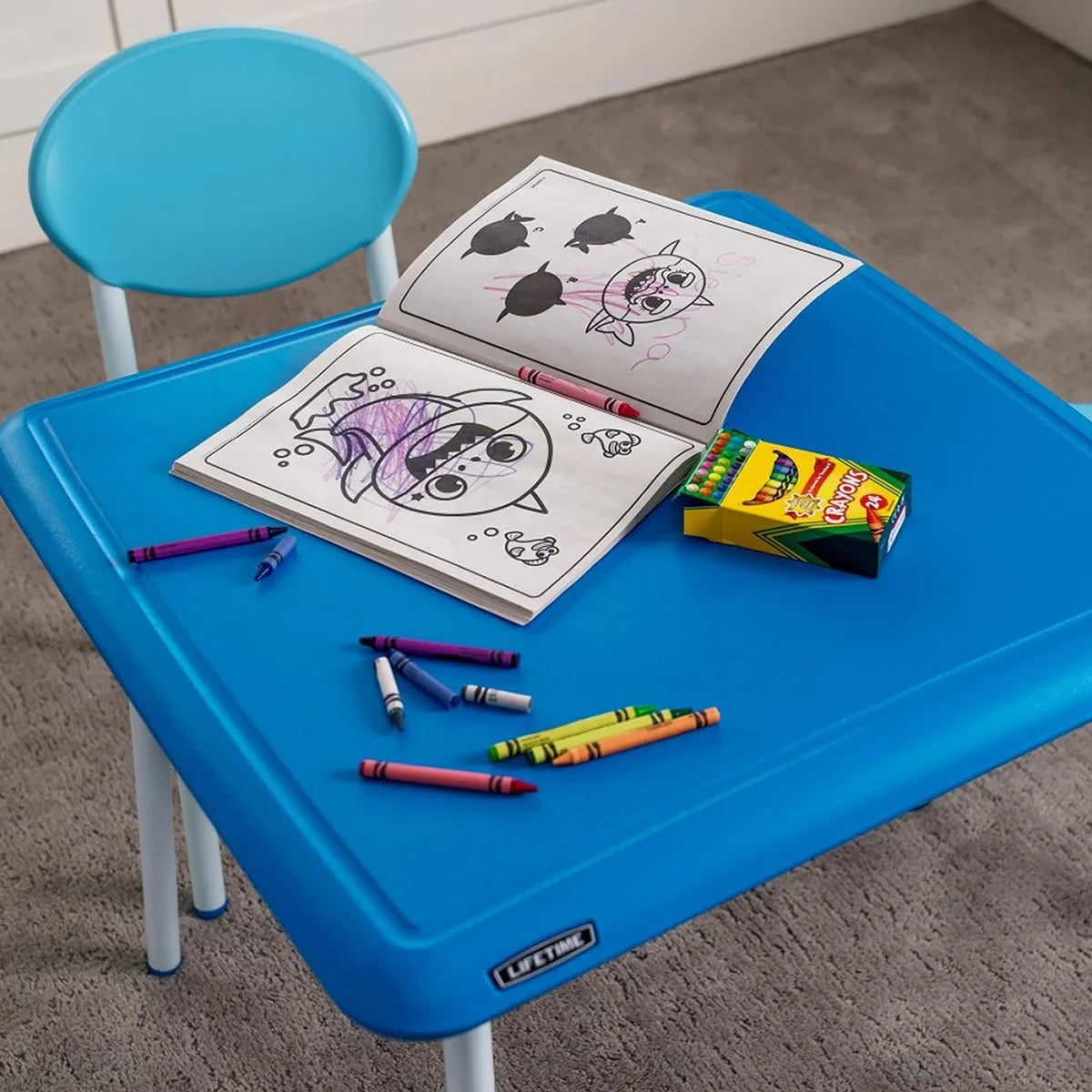 Ensemble table carrée et 2 chaises pour enfants Lifetime Essential