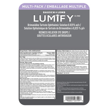 Lumify Redness Reliever Eye Drops, 2 x 7.5mL
