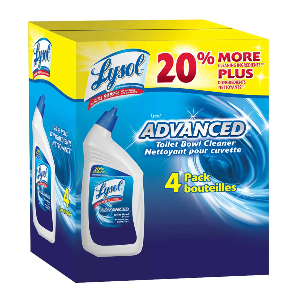 Nettoyant pour toilettes Lysol Power - 4 × 946 ml