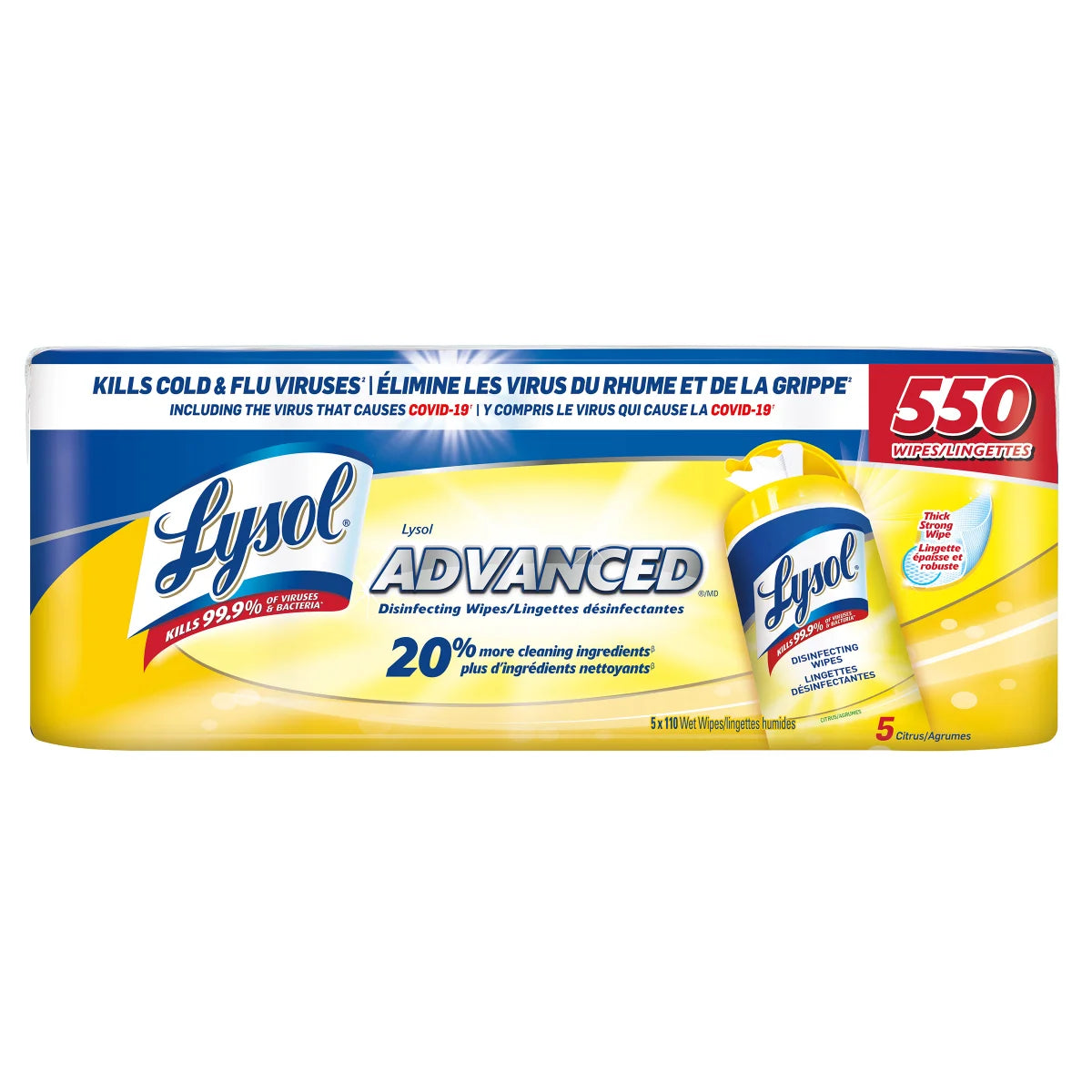 Lingettes désinfectantes rapides Lysol-550