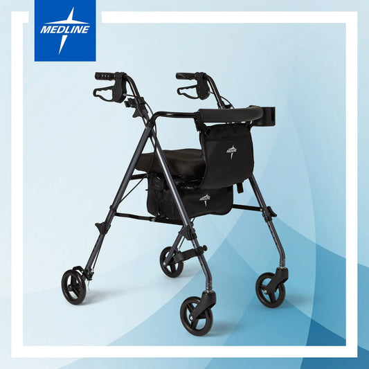 Medline Excel Deluxe Rolling Walker