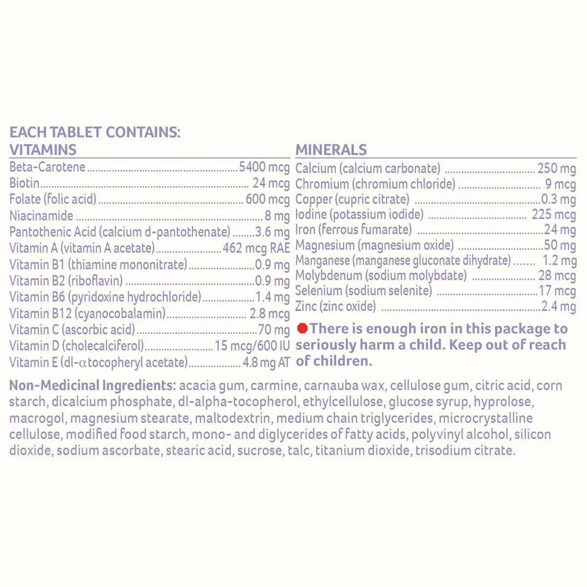Nestlé Materna Prenatal Multivitamin, 150 Tablets