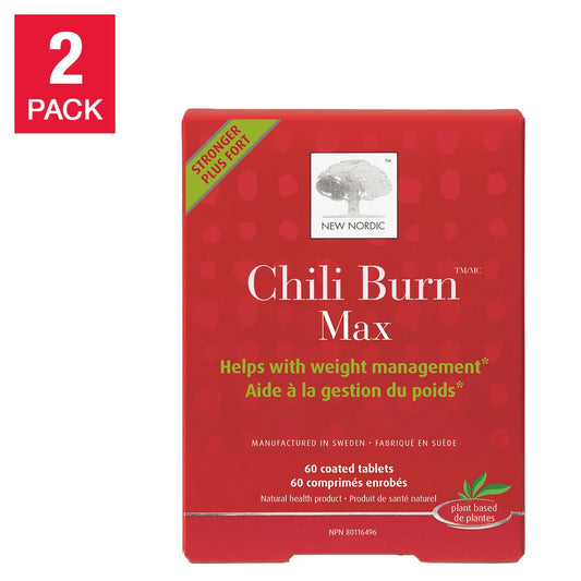New Nordic Chili Burn Max, 60 Tablets, 2-pack