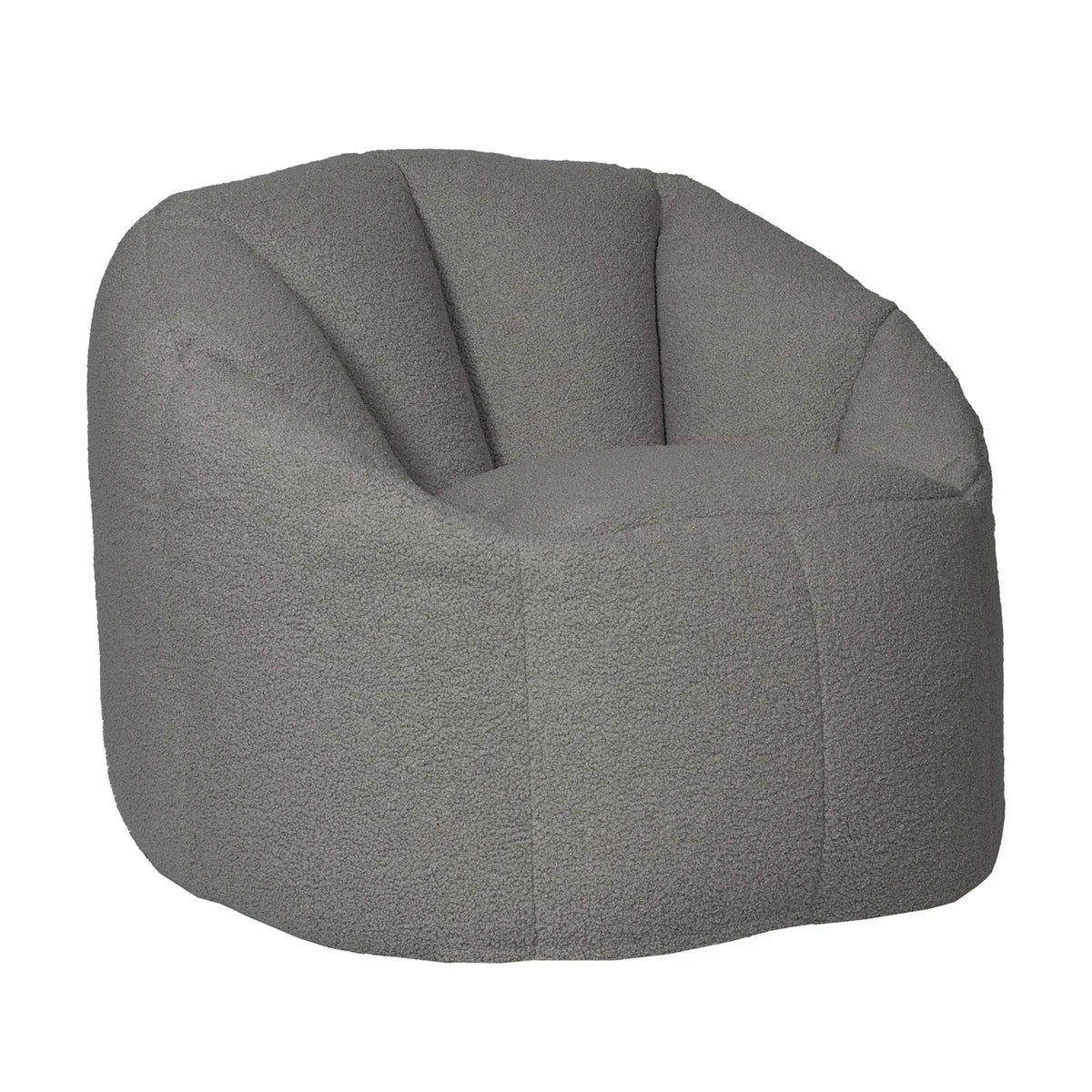 Fauteuil poire Norka Living Rod Sherpa | Gris