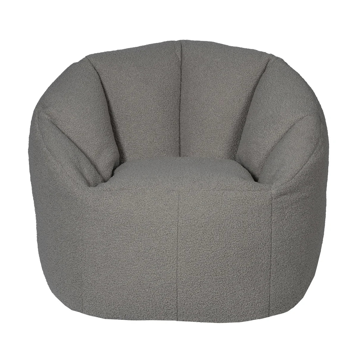Fauteuil poire Norka Living Rod Sherpa | Gris