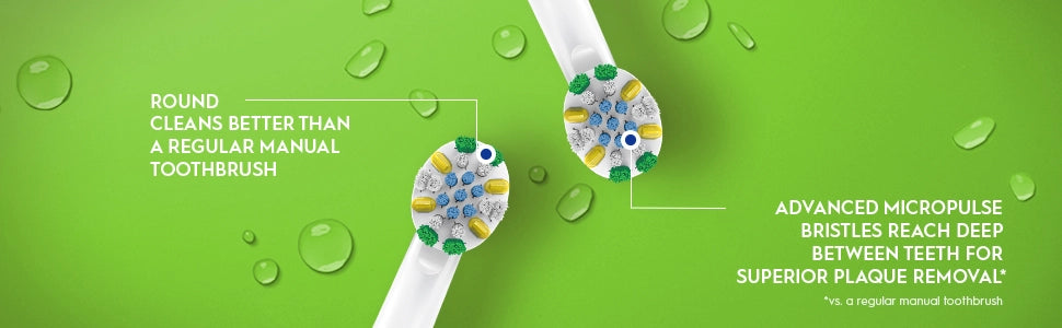 Brossettes de rechange pour brosse à dents électrique Oral-B FlossAction, lot de 10