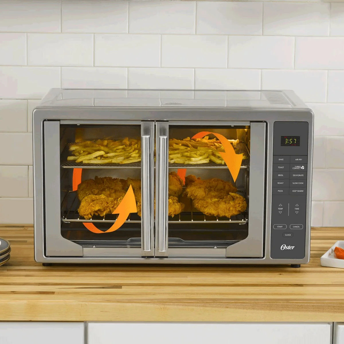 Oster French Door Digital Toaster Oven-Air Fry