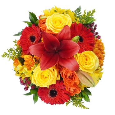 Pumpkin Spice Bouquet With Vase