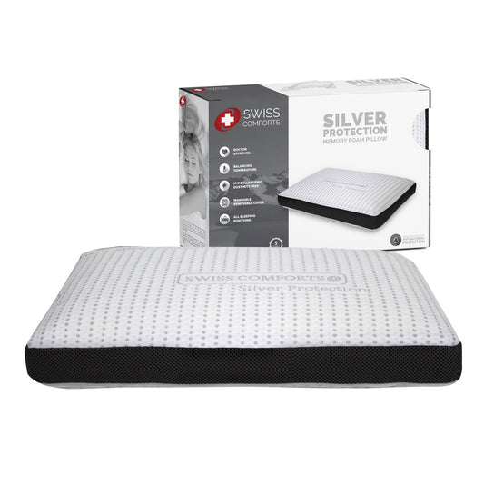 Swiss Comforts Silver Memory Pillow