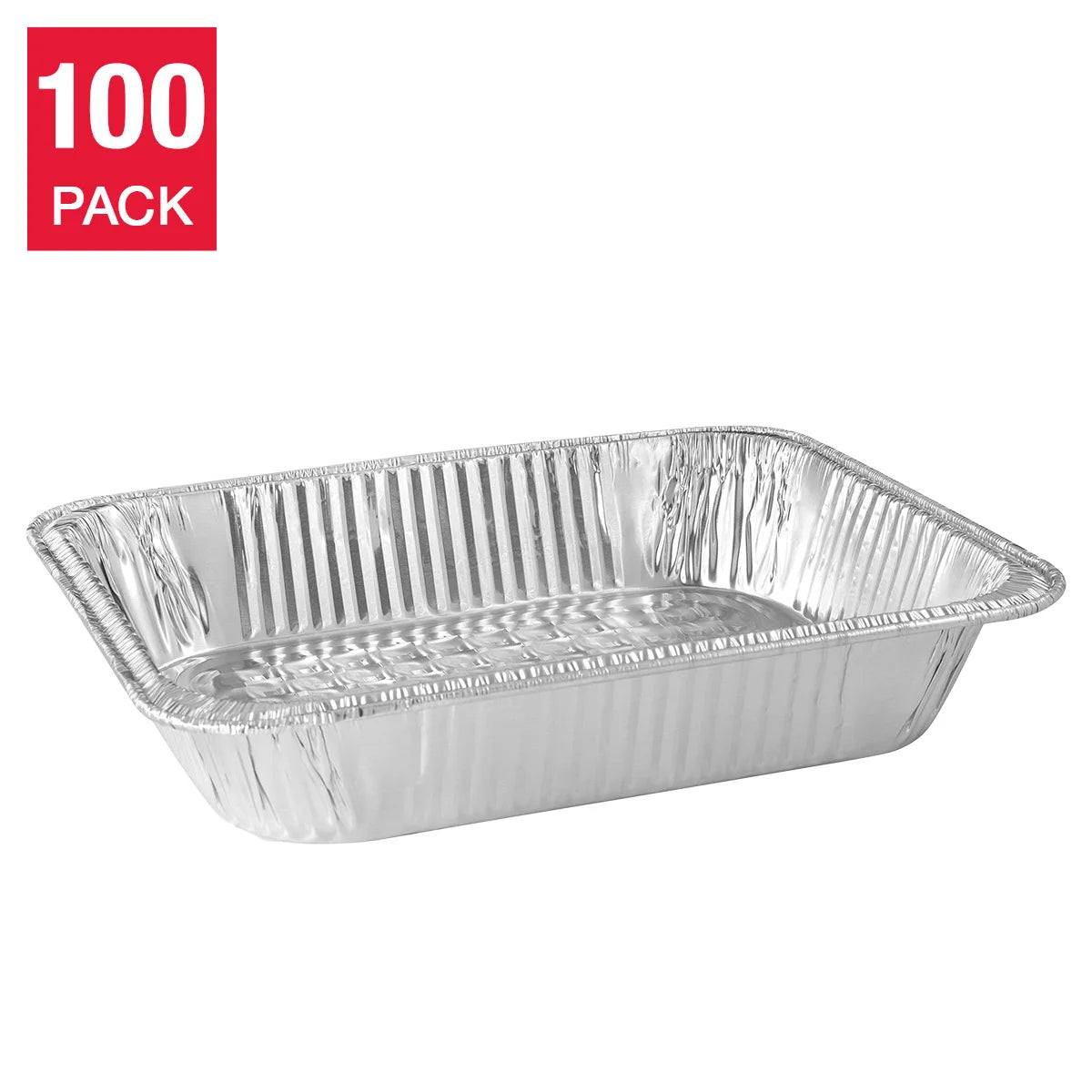 Titan Half Steam Deep Table Aluminum Pans, 100-count