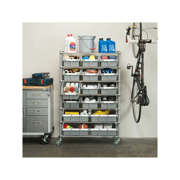 Vancouver Classics 7-Tier Steel Wire Shelving 16 Bin