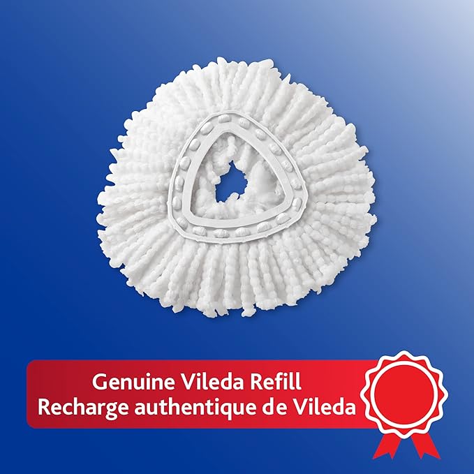 Vileda Reusable Mop Head Refills-Pack of 2