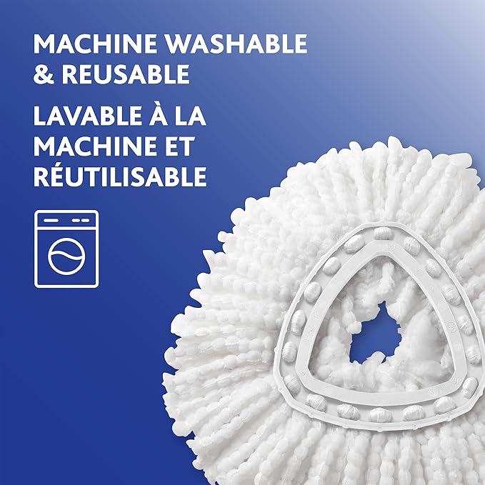 Vileda Reusable Mop Head Refills-Pack of 2