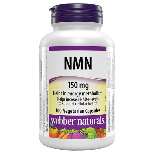 webber naturals NMN (nicotinamide mononucleotide) 150 mg, 100 Vegetarian Capsules