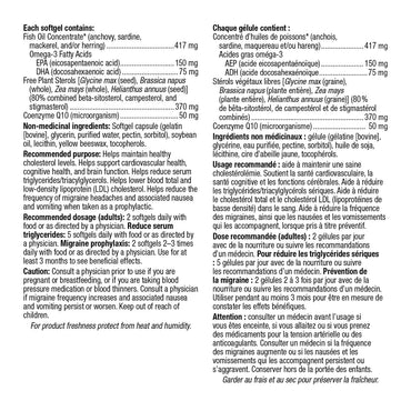 webber naturals Omega-3 & CoQ10 with Plant Sterols - 2 x 200 Softgels