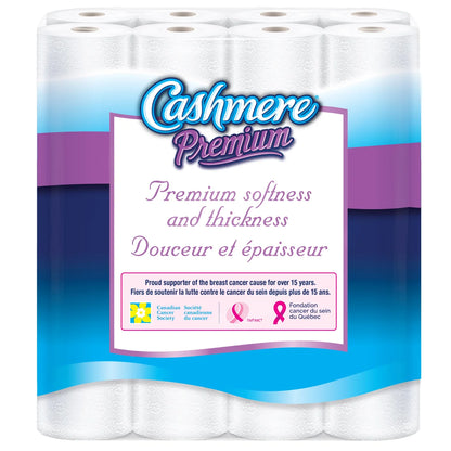 Papier hygiénique doux et épais de qualité supérieure en cachemire, hypoallergénique et sans danger pour les fosses septiques, paquet de 40