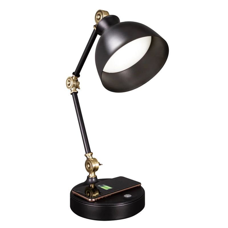 Lampe de bureau LED à chargement sans fil OttLite 