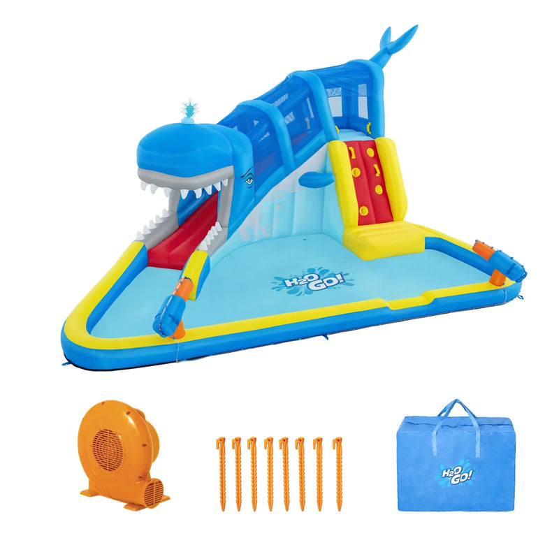 H2OGO! Whales 'n Waves Kids Inflatable Mega Water Park, 3.07 m