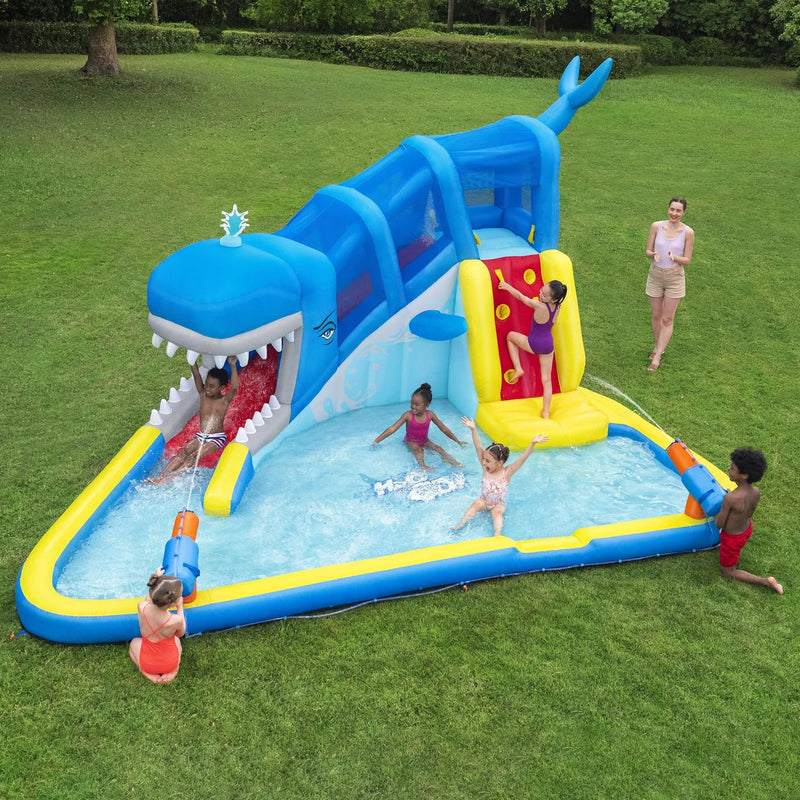 H2OGO! Whales 'n Waves Kids Inflatable Mega Water Park, 3.07 m